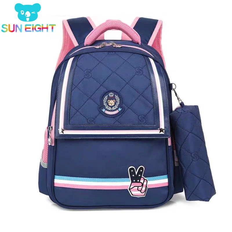 Рюкзак для девочек 1-2 класса, 15 дюймов, школьные сумки для детей, легкие сумки для книг, оптовая цена, Солнечная восьмерка