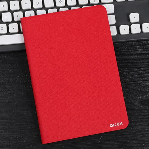 red QIJUN планшет флип чехол для huawei MediaPad T3 10 9," pu кожаный чехол-подставка силиконовый мягкий чехол fundas capa для AGS-W09/L09/L03 - Цвет: red