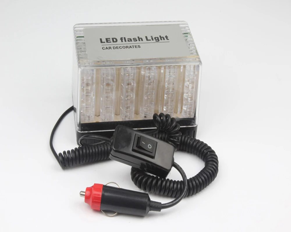

HEHEMM 48 LED Strobe Warning Light Car Truck Roof Top Emergency Flash Lamp DC 12V