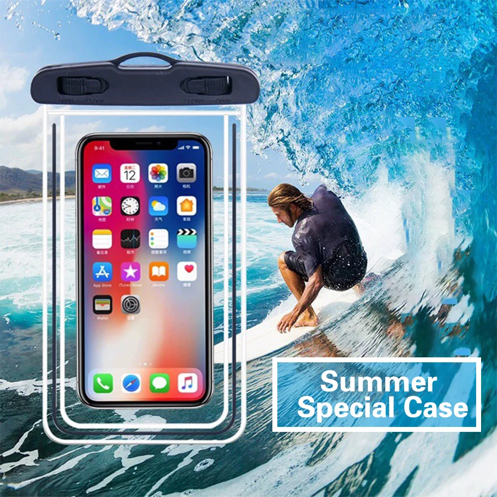 FLOVEME Водонепроницаемый чехол для телефона iPhone 7 8 Plus XR X Плавание сумка samsung S10 huawei P20