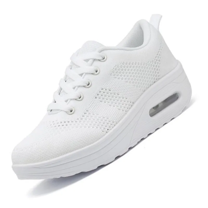 Женские Прогулочные дышащие удобные туфли легкие кроссовки с сетчатой вставкой