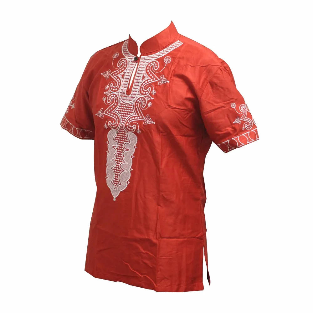Dashikiage Африканский 4 цвета хлопок Dashiki вышитые традиционные рубашки унисекс в нигерийском стиле местный Анкара Топ