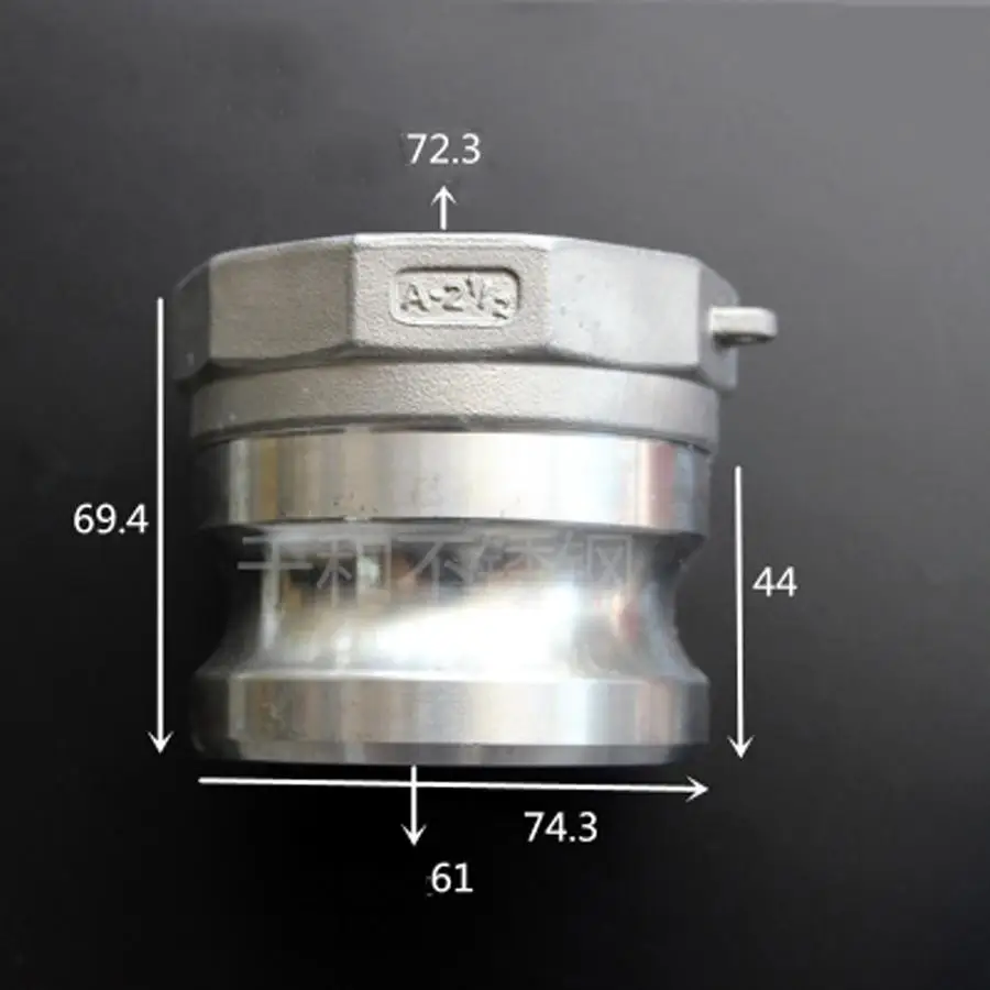 2 1/2 &quotBSPT Female x Plug Тип A Camlock БЫСТРОРАЗЪЕМНАЯ муфта 316 Stianless кулачковая канавка для