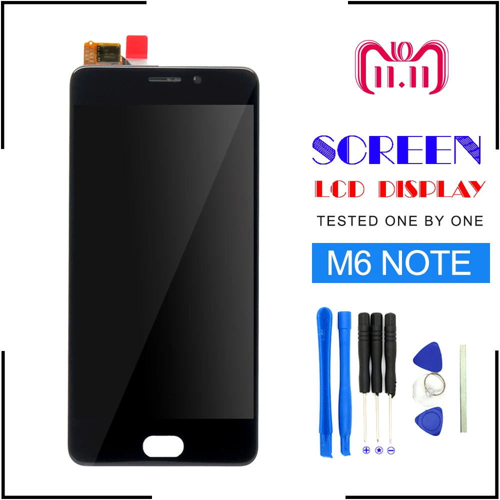 

ЖК-дисплей для Meizu M6 Note, сенсорный экран, панель, дигитайзер, ЖК-дисплей в сборе с рамкой для Meizu M6 Note, экран 5,5 дюйма