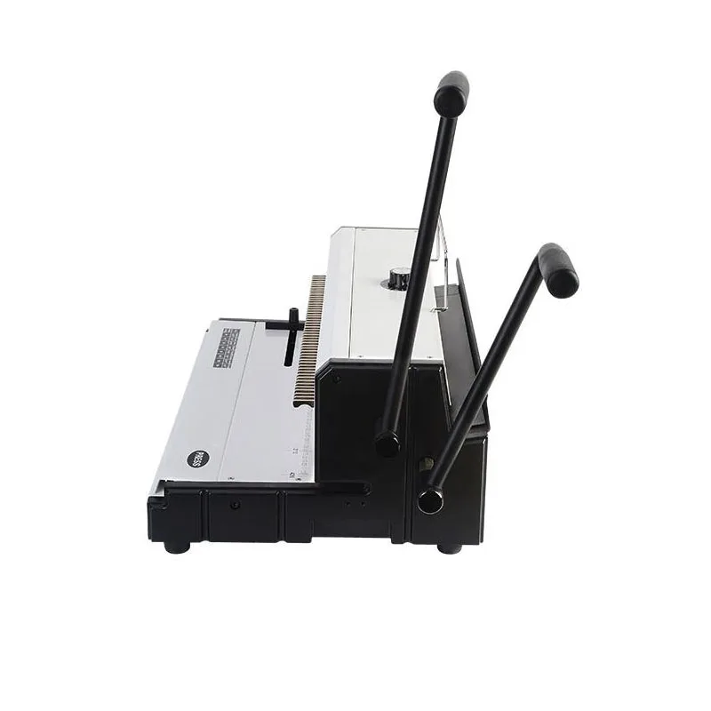Fiyat A3 Kağıt Zımba TD-205D Manuel Spiral Tel Ciltleme Makinesi Kağıt Kesici Dekoratif Delik Yumruk 46 Delik Delme Makinesi