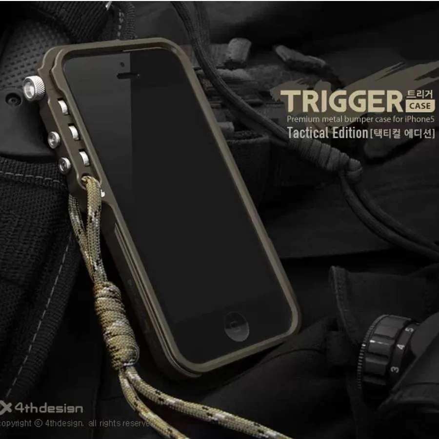 Металлический бампер-триггер для iphone 5S 5 se 5C 4 4S M2 4th дизайн премиум авиационный