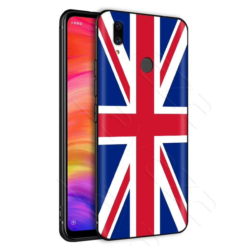 Чехол с английским и флагом Великобритании для Xiaomi Redmi Note 8 9 S K30 Pro MI MAX 3 6 SE A1 A2 A3 10 Lite