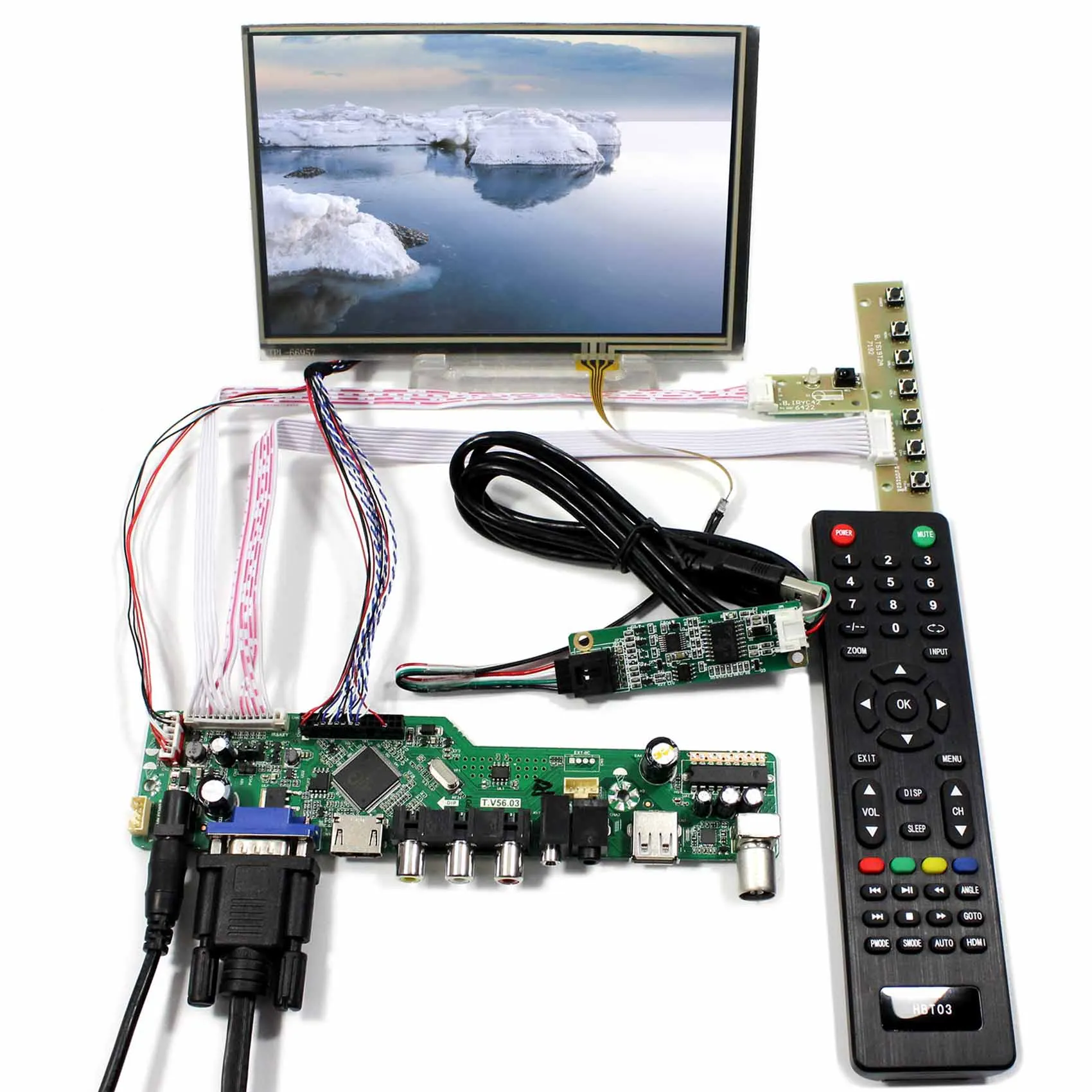 TV+HD MI+VGA+AV+USB+AUDIO LCD Driver Board 7