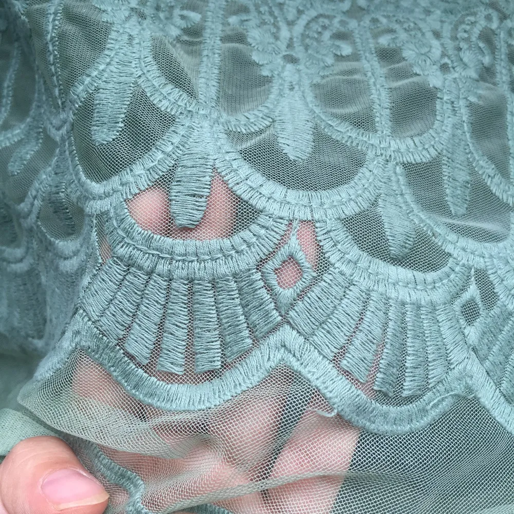 Подарочная упаковка, Diy кукольная юбка, одежда материал утолщение зеленый, розовый, белый рис, серый, оранжевый розовый вышивка кружевная ткань S0672L
