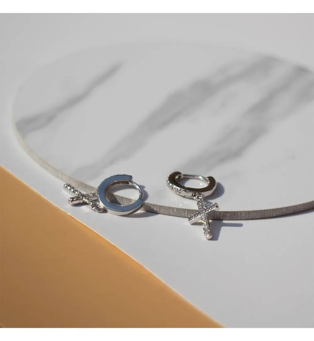 Серьги из стерлингового серебра 925 пробы модные короткие висячие серьги с