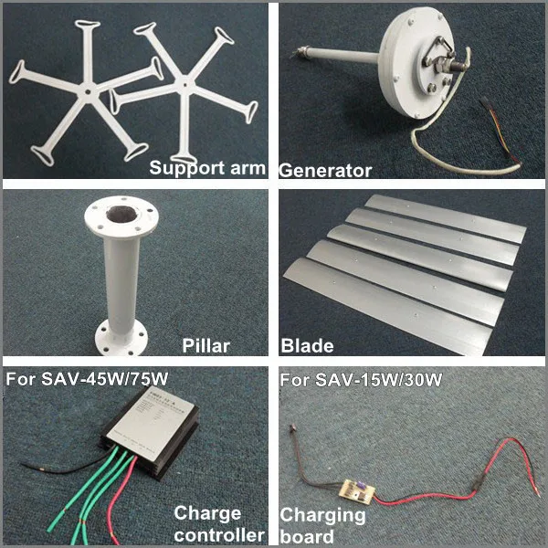 Мини вертикальной оси ветер Генераторы 10 Вт максимум 15 вертикальный