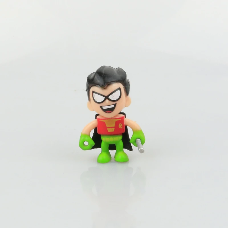 6 шт./компл. Робин Зверь Мальчик Ворон киборг Титанов Рисунок Игрушки Teen Titans Go