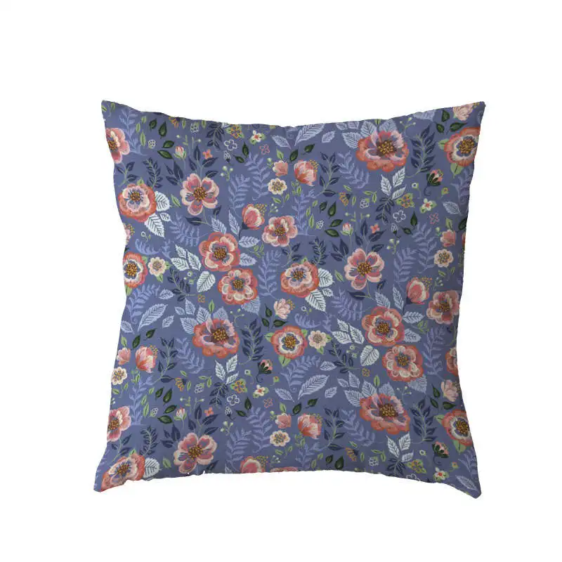 Красочный чехол для подушки попугай птица твердый цветок диван бабочка 45*45 см