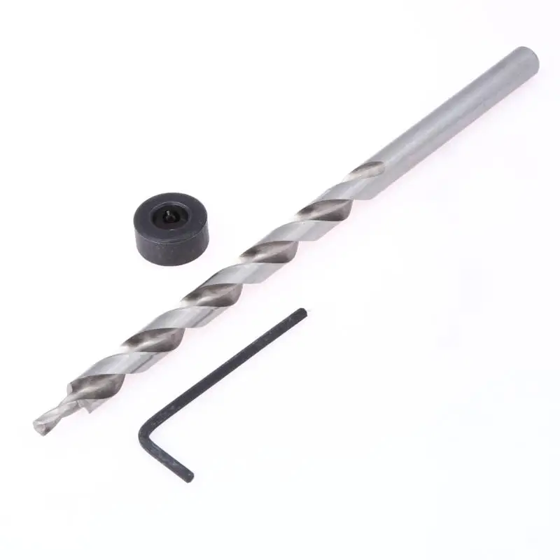 

3/8 " 9mm screw drill Twist Step Drill Bit Stop Collar For Jig Manual Pilot Pocket Wood Drilling Hole Saw Master System
