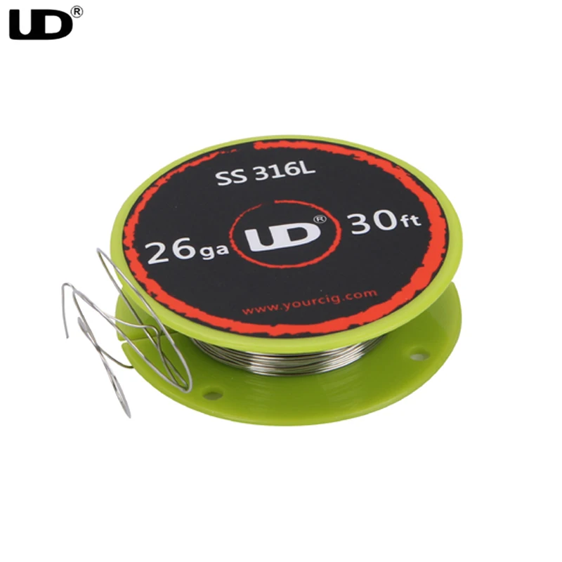 100% Оригинальные YOUDE UD Нержавеющая сталь ss316l Провода с 28ga 26ga 24GA (10 м/roll)|ss316l wire|ud