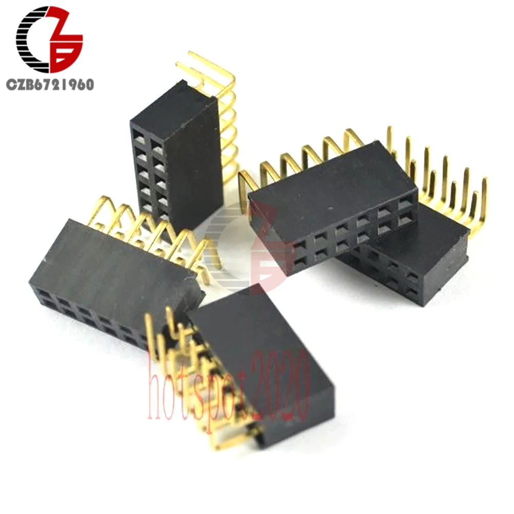 20 шт. 2x6Pin коннектор под прямым углом гнездовой двухрядный разъем 2 54 мм шаг |
