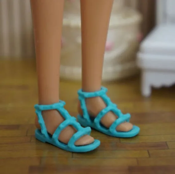 a pair of shoes Doll toy accessories shoes high heels black shoes for Barbie dolls BBIA31 - Цвет: a pair of shoes