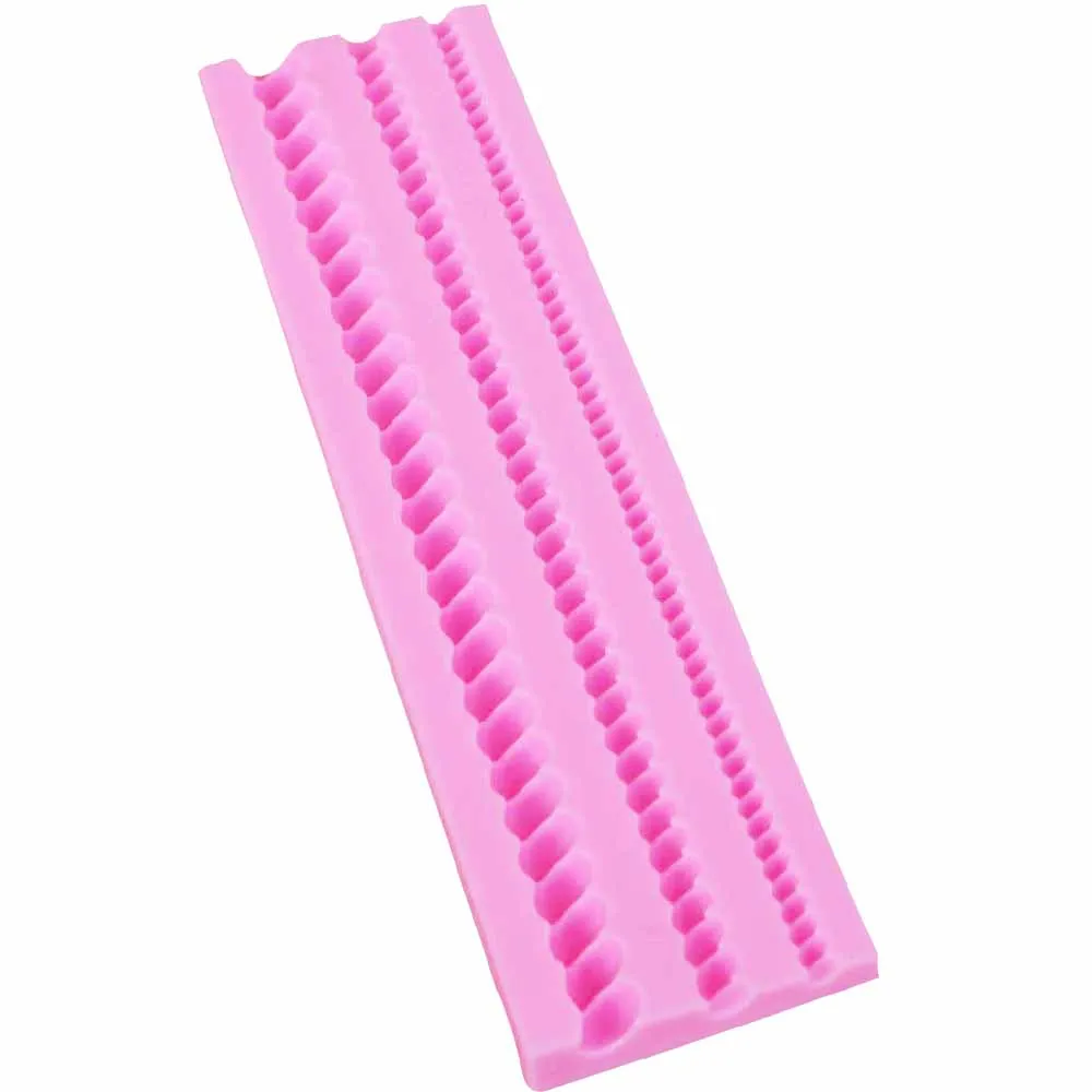 Sophronia Long Rope 3D Cake Border Silicone Mold Fondant Gumpaste Candy Jelly Clay Sugar Chocolate Decorating Tools m890 | Дом и сад