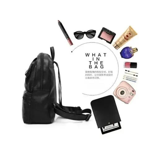 Рюкзак с защитой от кражи повседневные женские рюкзаки из искусственной кожи для