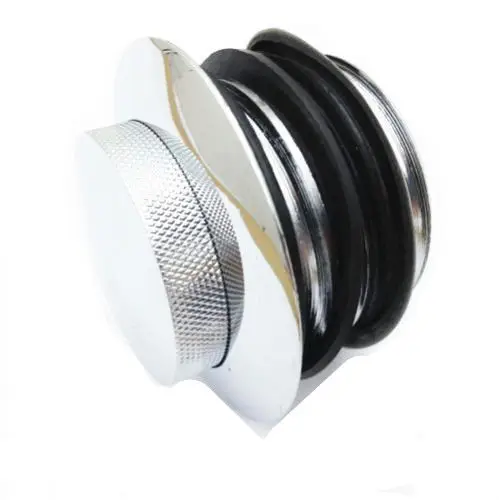 black/chrome Flush Pop Up Reservoir Gas Cap Vented Fuel Tank For Harley Cruiser Chopper Cafe Racer Old School Touring Motorcycle |