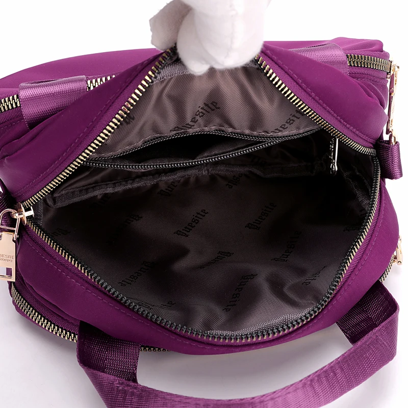Новые женские Модные Водонепроницаемый нейлон Курьерские Сумки Женский Tote сумки