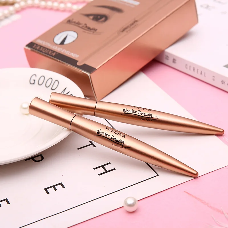 Новинка 1 шт черная жидкая подводка для глаз Ручка водостойкий макияж Подводка