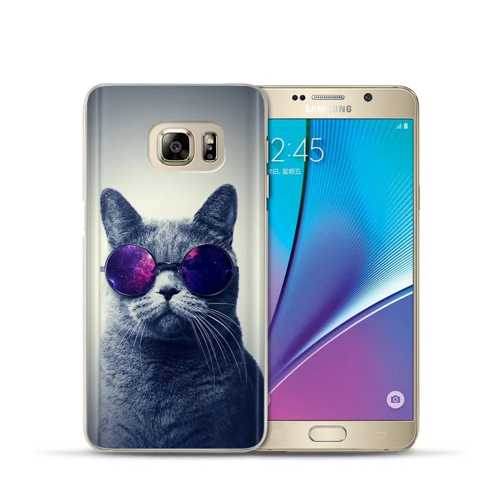 Модный чехол для телефона Samsung Galaxy J7 J5 J3 A3 A5 2015 2016 2017 S6 S7 Edge S8 S9Plus Coque Animal Cat Etiu Fundas Capas