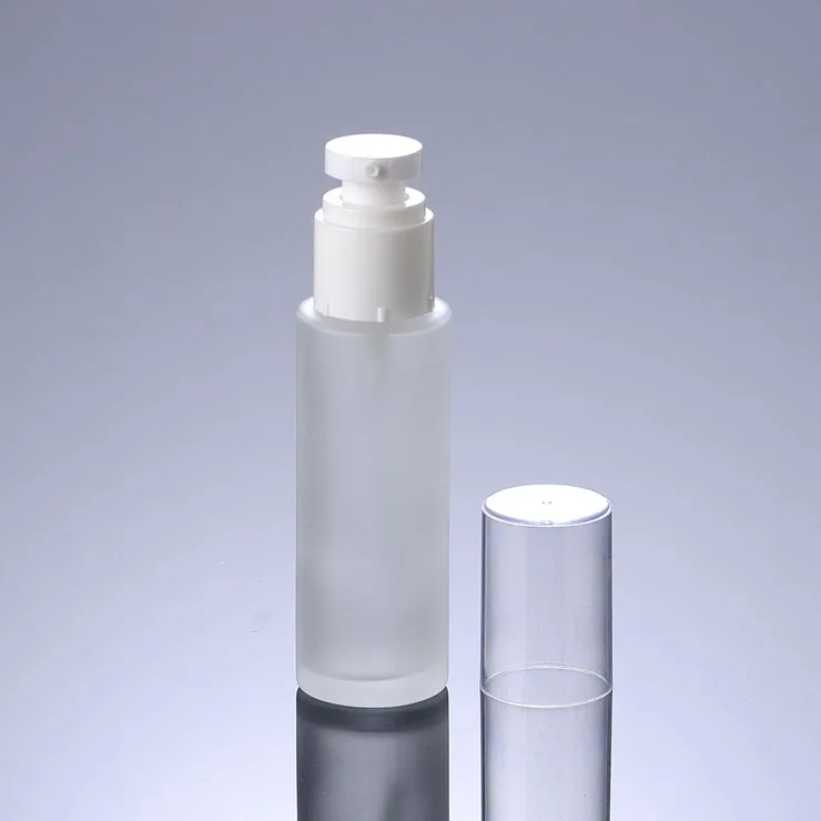 

300 шт./лот матовые стеклянные бутылки для лосьона 50cc 50 мл банки для крема разделенные банки для зарядки пустой косметический контейнер