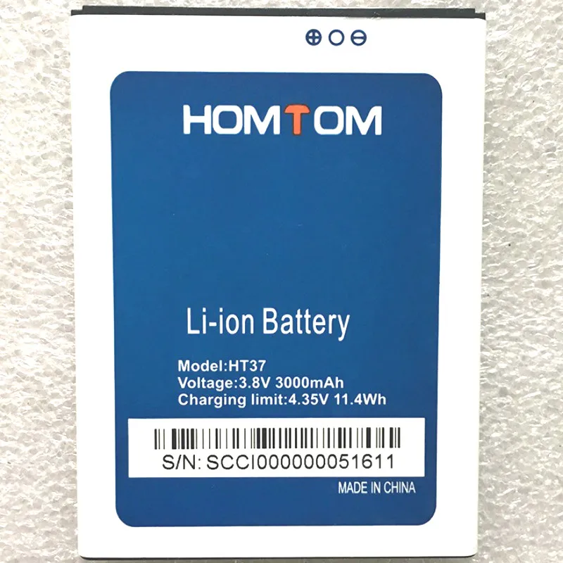 3000 мАч батарея для HOMTOM HT37/HT37 Pro/HT37Pro батареи + трек код|Аккумуляторы мобильных