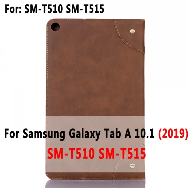 Кожаный чехол для samsung Galaxy Tab A A6 10,1 SM-T580 SM-T585 T580 T585 SM-T510 SM-T515 T510 T515 роскошный чехол с откидной крышкой - Цвет: SM-T510 SM-T515 Case