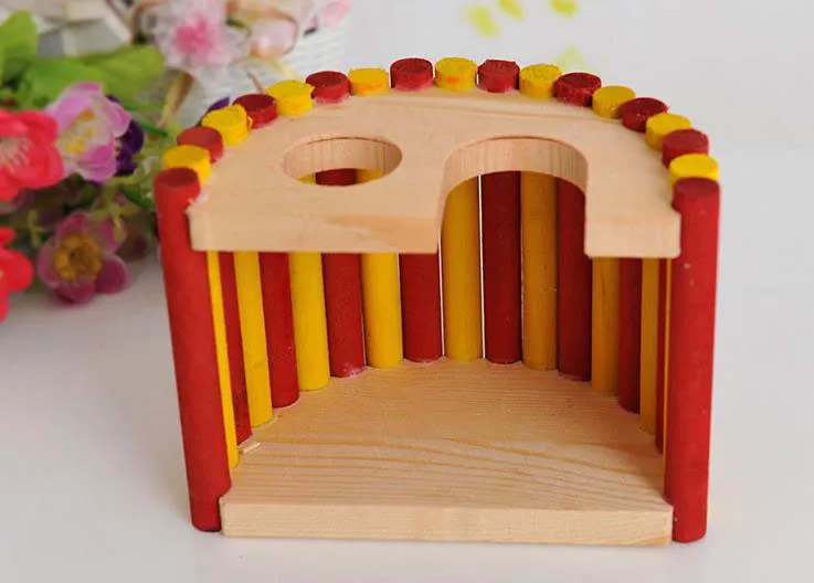 Милый дневной хомяк с маленьким окошком игрушка мышь домик Песчанка крыса