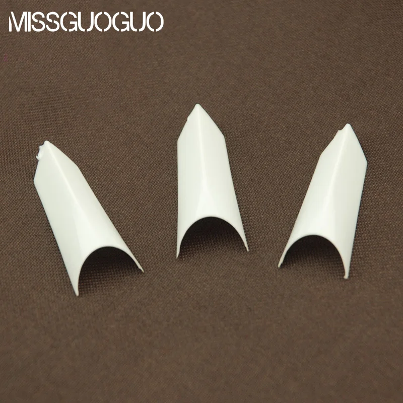 100 шт. натуральные прозрачные и белые накладные ногти акриловые французский