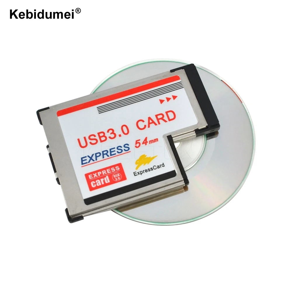

USB 3,0 PCI Express Card адаптер, 2 порта, 5 Гбит/с, двойной PCI 54 мм разъем, ExpressCard PCMCIA конвертер для ноутбука, ноутбука