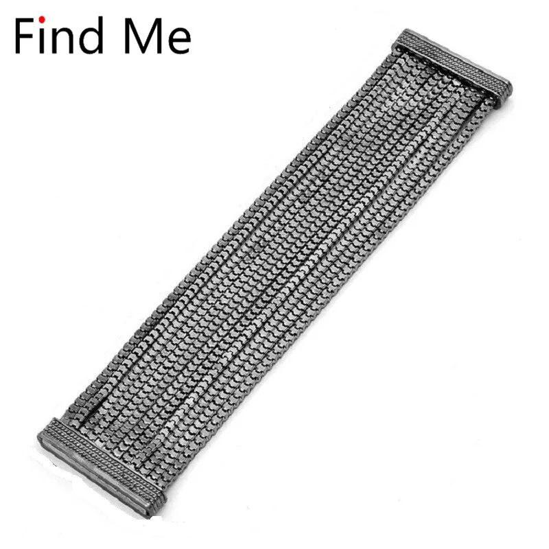 Find Me брендовые Модные Винтажные Многослойные магнитные браслеты и обручи для