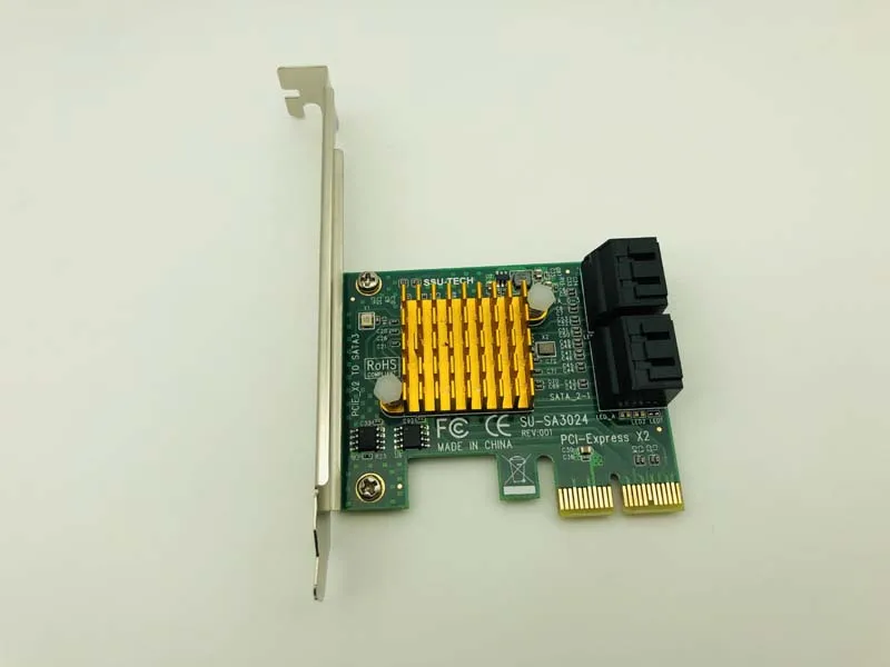 Добавить на карты контроллер sata 3/адаптер pci e 3 express к мультипликатор sata3 e/PCIE X2 4