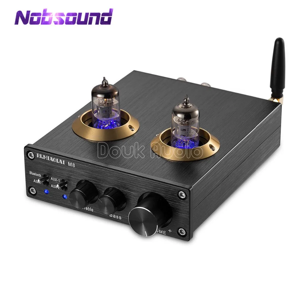 Nobsound Bluetooth 4,0 HiFi вакуумный 6J1 ламповый цифровой усилитель класса D HiFi стерео усилитель мощности встроенный домашний аудио