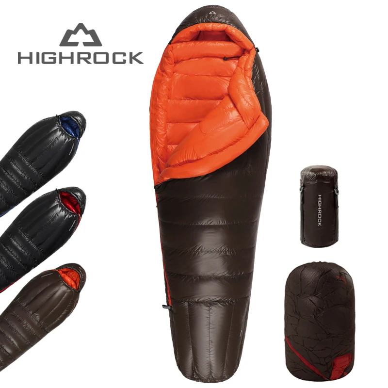 Комбинированный спальный мешок Highrock HR для мам олень зима 3 0 с утиным пухом сумкой