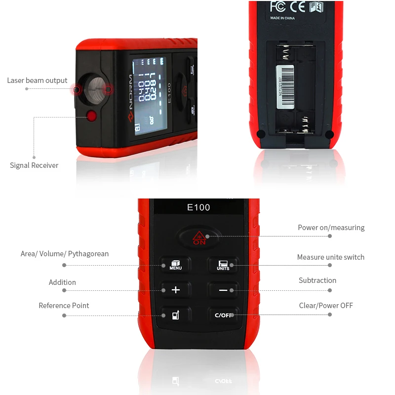 Лазерный дальномер Norm лента для измерения расстояния с цифровым