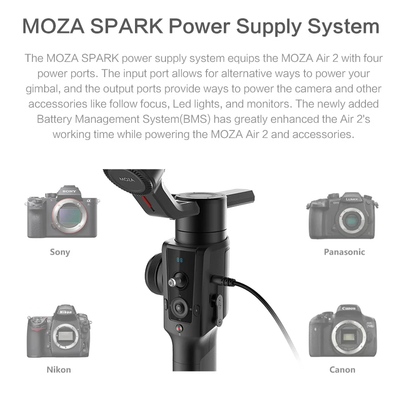 MOZA Air 2 New Professional Gimbal Stablizer Max. Load 4.2KG for DSLR &amp Mirrorless Cameras BMPCC 4K Canon Nikon Sony A7 Lumix |