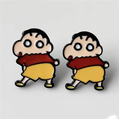 see chart IVYYE Crayon Shin-chan Япония Мода Аниме Сережка с героями мультфильмов милые серьги-гвоздики с животными для женщин девочек детские ювелирные изделия Рождественский подарок - Окраска металла: see chart