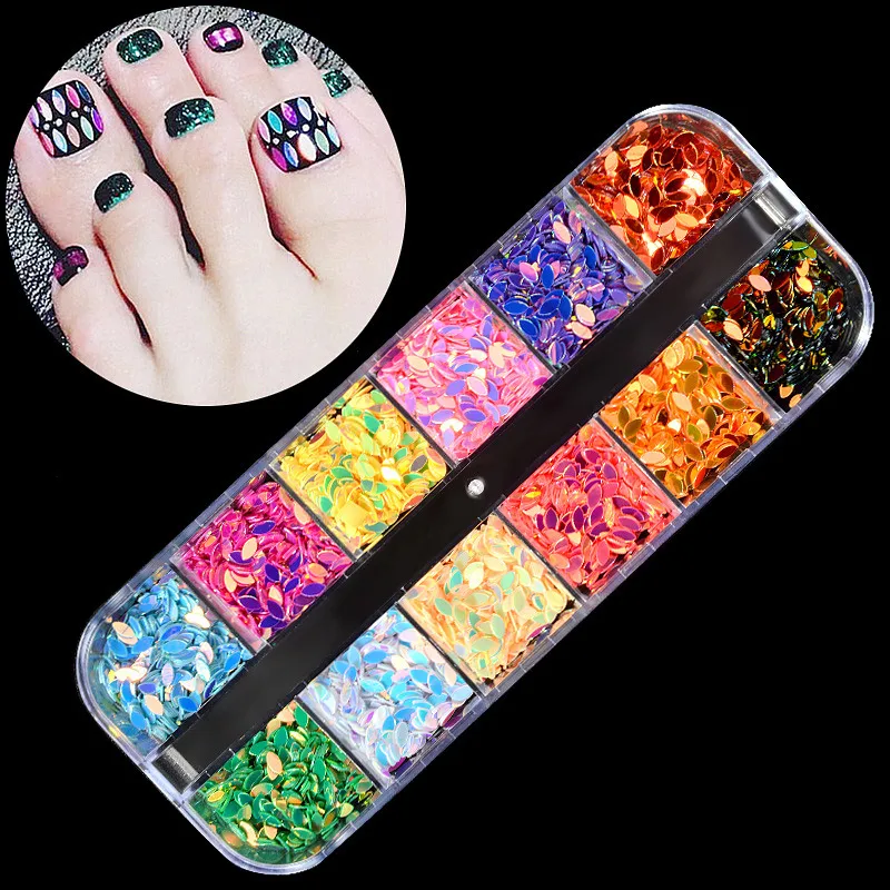 1 Crystal Case Стразы для ногтей советы смешанный цветной блеск дизайнов маникюр