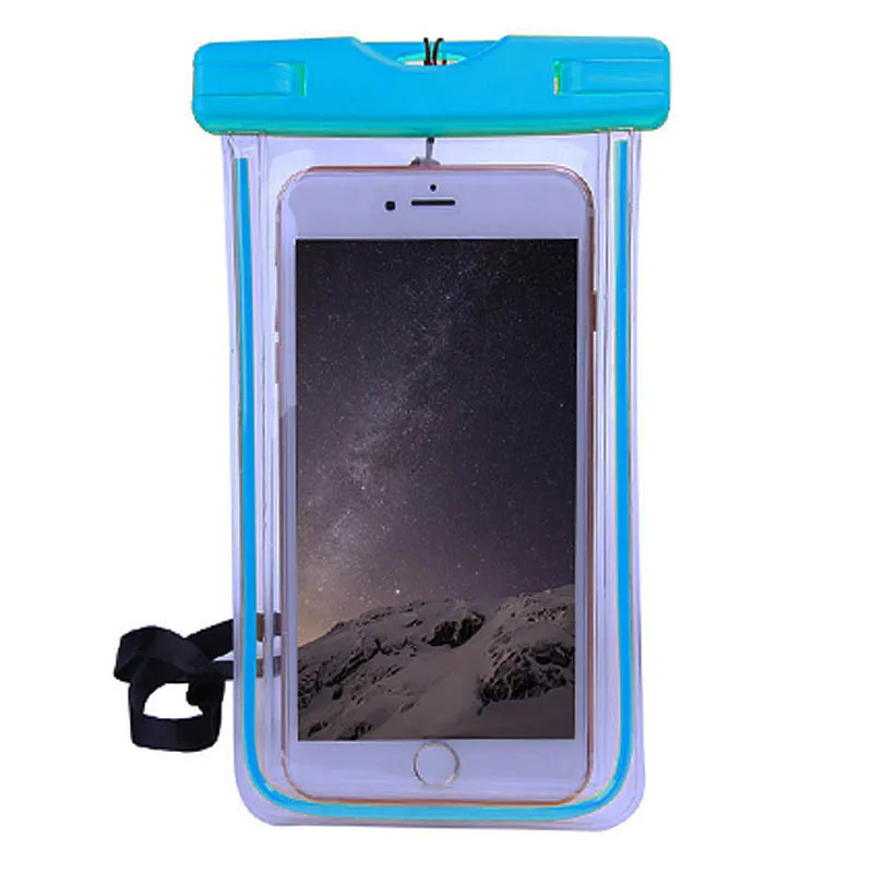 Blue Универсальный чехол водонепроницаемый чехол для телефона для iPhone 7 6S Чехол Водонепроницаемый чехол для samsung Galaxy S8 водонепроницаемый чехол для плавания - Цвет: Blue
