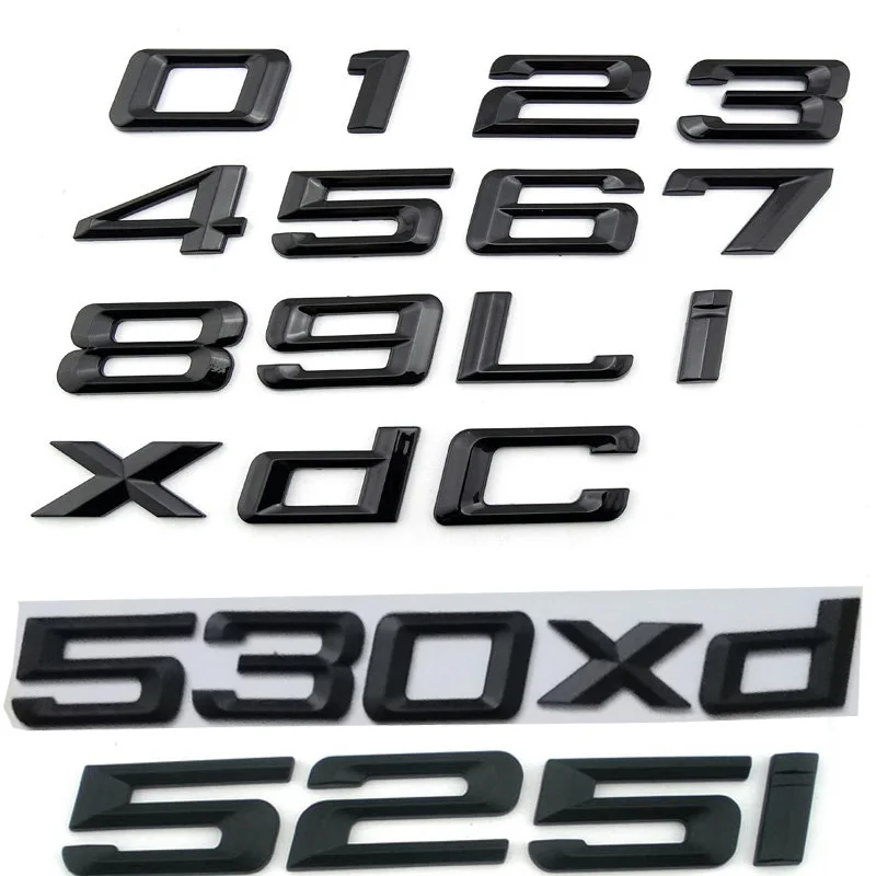 ABS 3D Автомобильная эмблема значок задний 0 1 2 3 4 5 6 7 8 x d i логотип наклейка для BMW E46 E90