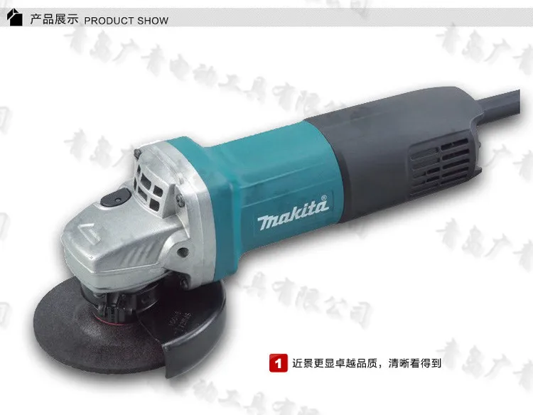 Япония Makita 9553HB угловая шлифовальная машина 100 мм полированная металлом резка 9553 HBG угловая шлифовальная машина 710 Вт коробка передач утолщенная, повышенная долговечность
