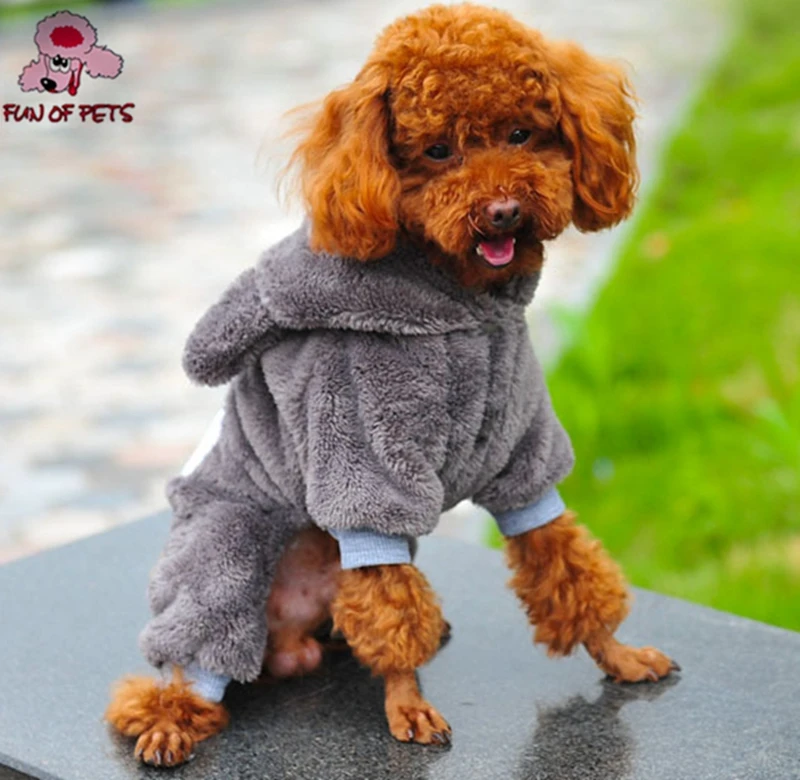 2017 высокое качество флис серый тоторо теплый с капюшоном костюм собачий