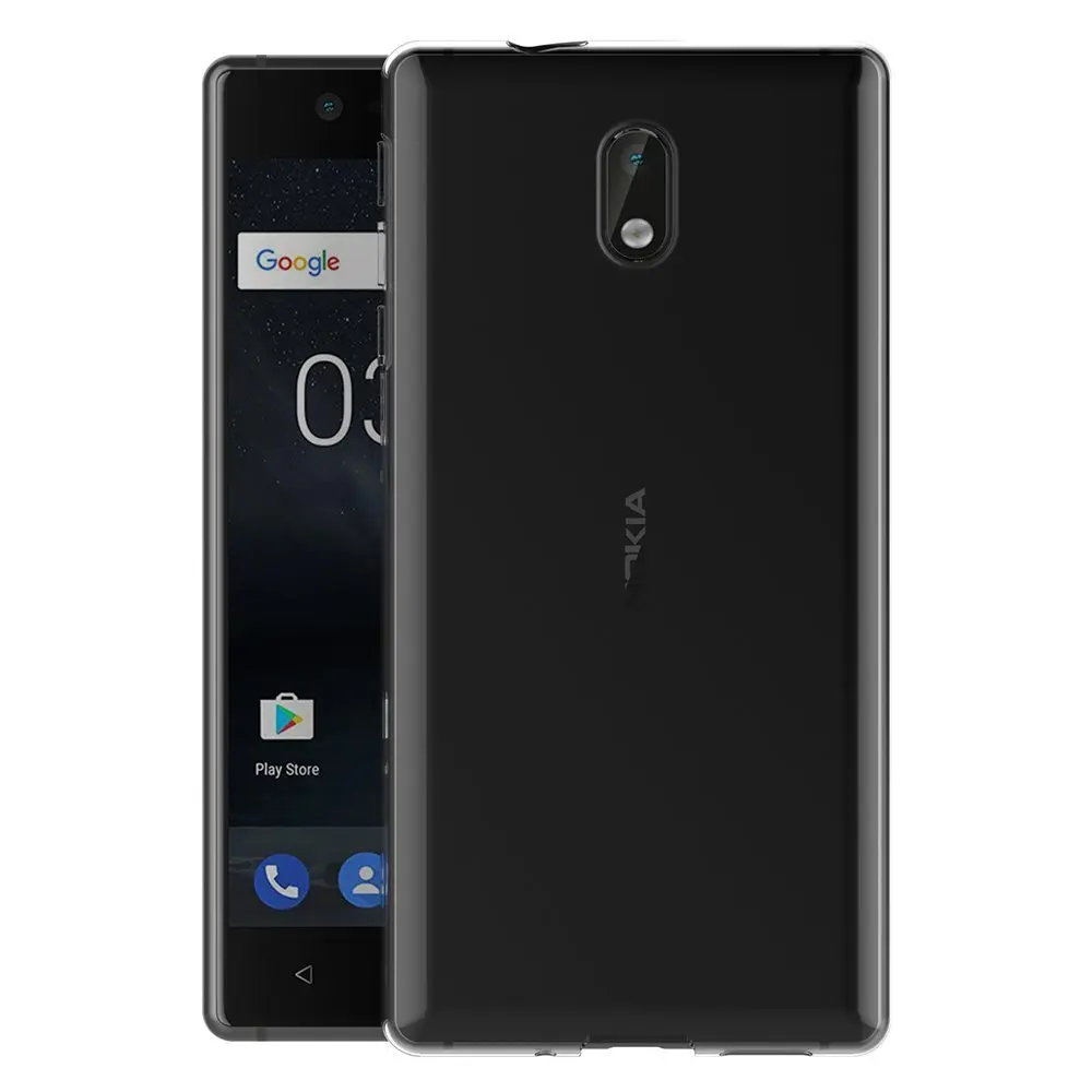 Чехол для Nokia 3 5 дюймов ультра тонкий мягкий Силиконовый ТПУ резиновый