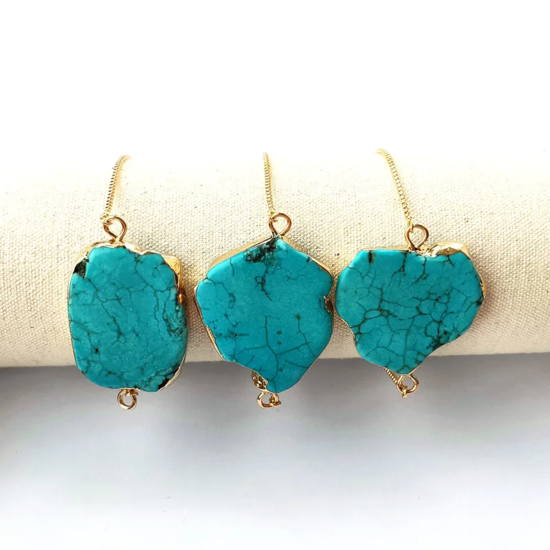 5 шт. браслет в виде натуральной ГАВИ Драпированный синий ТОФФ с цепочкой