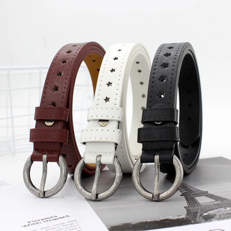 Ремень с классической пряжкой Женский модный пояс брендовый дизайнерский