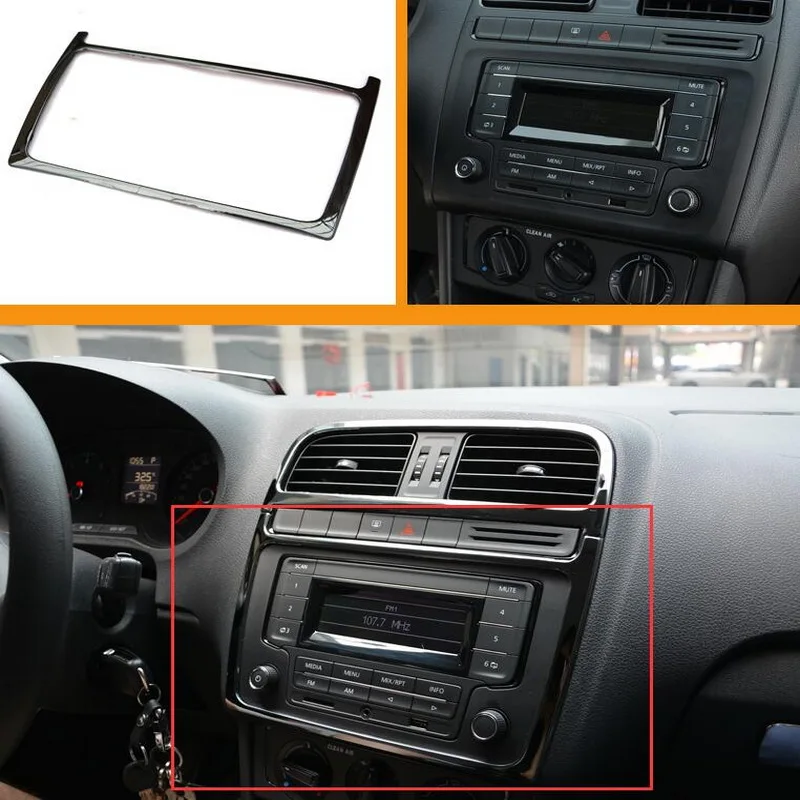 Tonlinker Обложка Наклейка s для VW Volkswagen Polo 2011 17 Стайлинг автомобиля 1 шт. нержавеющая