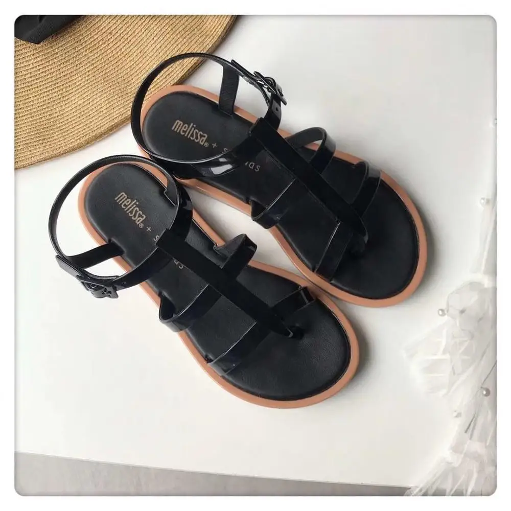 Новинка года; женские босоножки Melissa; бразильская женская обувь из прозрачного пластика; Женская Повседневная прозрачная обувь; женские сандалии Melissa
